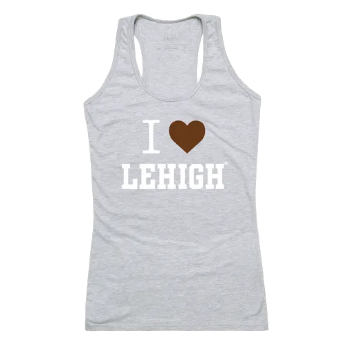 W Republic Women's I Love Tank Shirt Lehigh Mountain Hawks 532-327