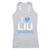 W Republic Women's I Love Tank Shirt Long Island Sharks 532-329