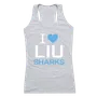 W Republic Women's I Love Tank Shirt Long Island Sharks 532-329