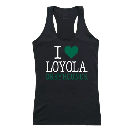 W Republic Women's I Love Tank Shirt Loyola Maryland Greyhounds 532-332