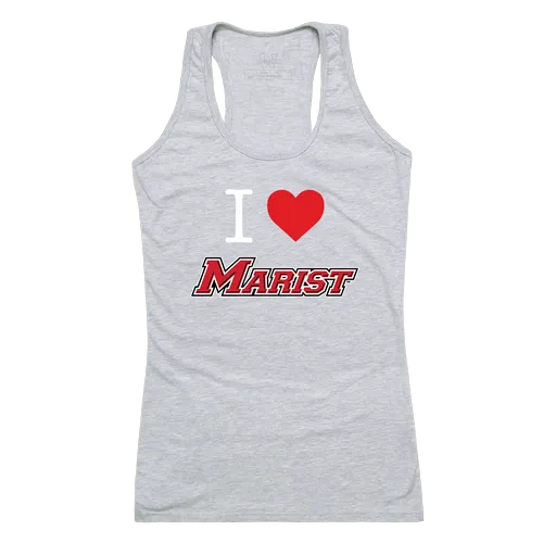 W Republic Women's I Love Tank Shirt Marist Red Foxes 532-335