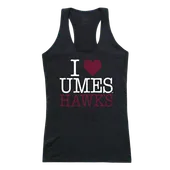 W Republic Women's I Love Tank Shirt Maryland Eastern Shore Hawks 532-337