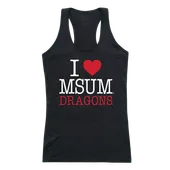 W Republic Women's I Love Tank Shirt Minnesota State Moorhead Dragons 532-343