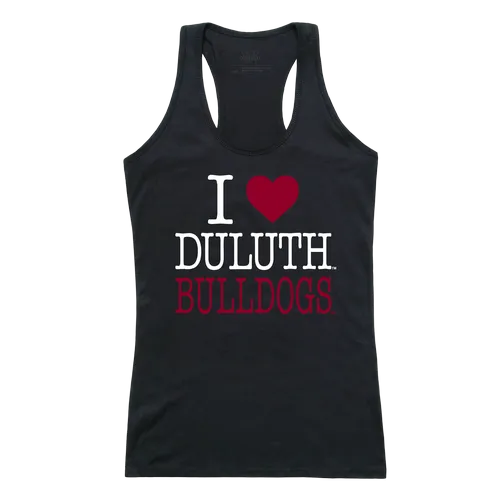 W Republic Women's I Love Tank Shirt Minnesota Duluth Bulldogs 532-344