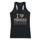 W Republic Women's I Love Tank Shirt Unc Pembroke Braves 532-352