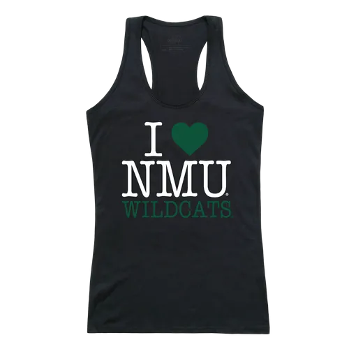 W Republic Women's I Love Tank Shirt Northern Michigan Wildcats 532-357