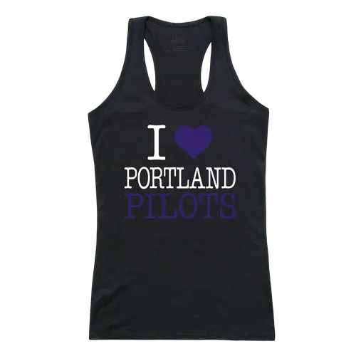 W Republic Women's I Love Tank Shirt Portland Pilots 532-363