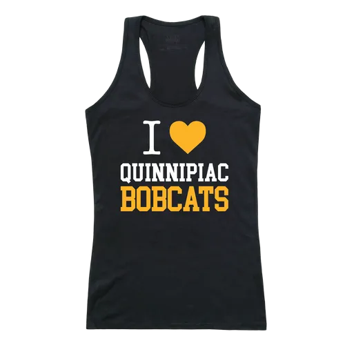 W Republic Women's I Love Tank Shirt Quinnipiac Bobcats 532-365