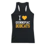 W Republic Women's I Love Tank Shirt Quinnipiac Bobcats 532-365