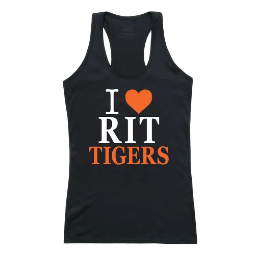 W Republic Women's I Love Tank Shirt Rochester Rit Tigers 532-370