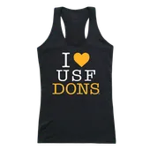 W Republic Women's I Love Tank Shirt San Francisco Dons 532-377