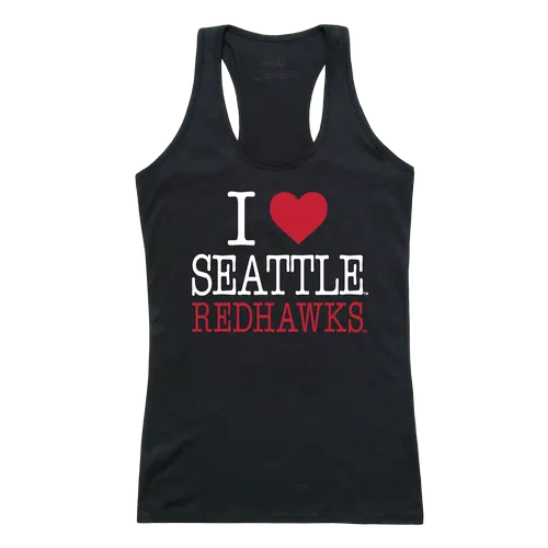 W Republic Women's I Love Tank Shirt Seattle University Redhawks 532-378