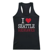 W Republic Women's I Love Tank Shirt Seattle University Redhawks 532-378