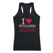 W Republic Women's I Love Tank Shirt South Alabama Jaguars 532-382