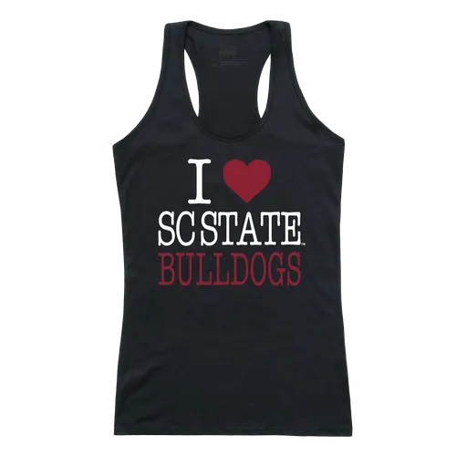 W Republic Women's I Love Tank Shirt South Carolina State University Bulldogs 532-384