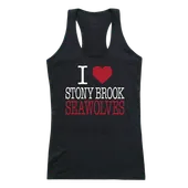 W Republic Women's I Love Tank Shirt Stony Brook Seawolves 532-388