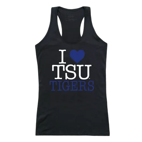 W Republic Women's I Love Tank Shirt Tennessee State University Tigers 532-390