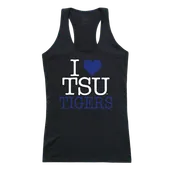 W Republic Women's I Love Tank Shirt Tennessee State University Tigers 532-390