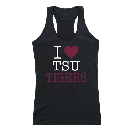 W Republic Women's I Love Tank Shirt Texas Southern Tigers 532-393