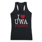 W Republic Women's I Love Tank Shirt West Alabama Tigers 532-401