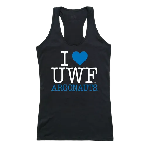 W Republic Women's I Love Tank Shirt West Florida Argonauts 532-402