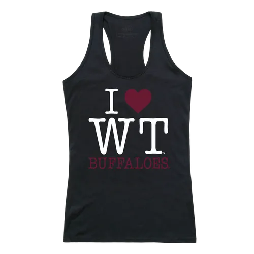 W Republic Women's I Love Tank Shirt West Texas A&M Buffaloes 532-403