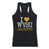 W Republic Women's I Love Tank Shirt West Virginia Mountaineers 532-404