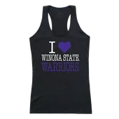 W Republic Women's I Love Tank Shirt Winona State Warriors 532-408