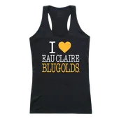 W Republic Women's I Love Tank Shirt Wisconsin Eau Claire Blugolds 532-409