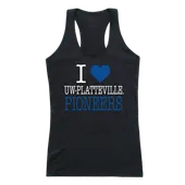 W Republic Women's I Love Tank Shirt Wisconsin Platteville Pioneers 532-410