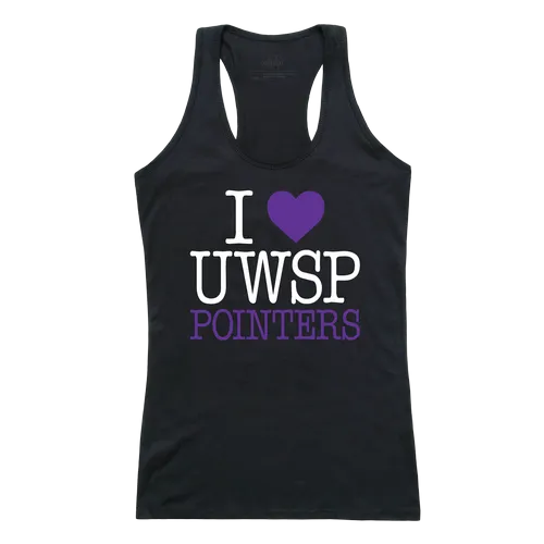 W Republic Women's I Love Tank Shirt Wisconsin Stevens Point Pointers 532-412