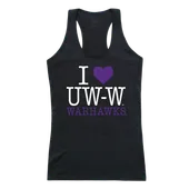 W Republic Women's I Love Tank Shirt Wisconsin Whitewater Warhawks 532-414