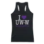 W Republic Women's I Love Tank Shirt Wisconsin Whitewater Warhawks 532-414