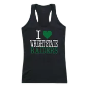 W Republic Women's I Love Tank Shirt Wright State University Raiders 532-416