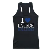 W Republic Women's I Love Tank Shirt Louisiana Tech Bulldogs 532-419