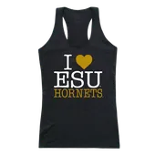 W Republic Women's I Love Tank Shirt Emporia State University Hornets 532-423