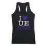 W Republic Women's I Love Tank Shirt University Of Evansville Purple Aces 532-424
