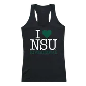 W Republic Women's I Love Tank Shirt Northeastern State University Riverhawks 532-426