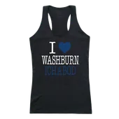 W Republic Women's I Love Tank Shirt Washburn Ichabods 532-431