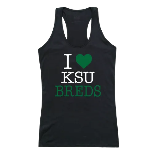 W Republic Women's I Love Tank Shirt Kentucky State University Thorobreds 532-432