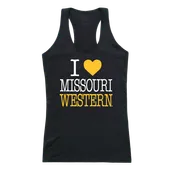 W Republic Women's I Love Tank Shirt Missouri Western State University Griffons 532-439