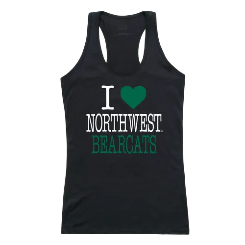 W Republic Women's I Love Tank Shirt Northwest Missouri State Bearcats 532-440