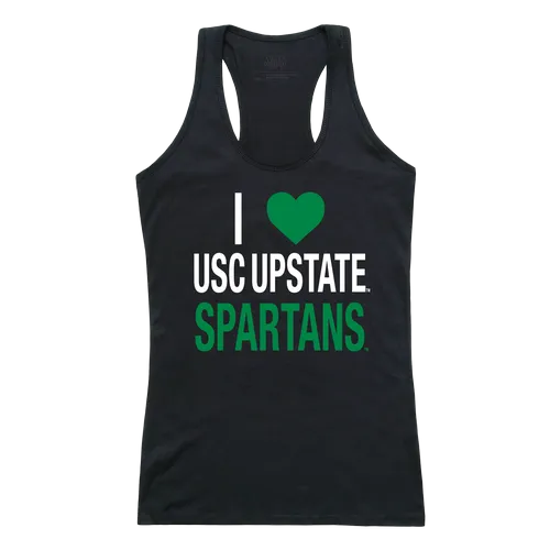 W Republic Women's I Love Tank Shirt Usc Upstate Spartans 532-443