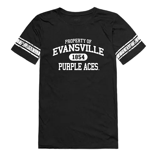 W Republic Women's Property Shirt University Of Evansville Purple Aces 533-424