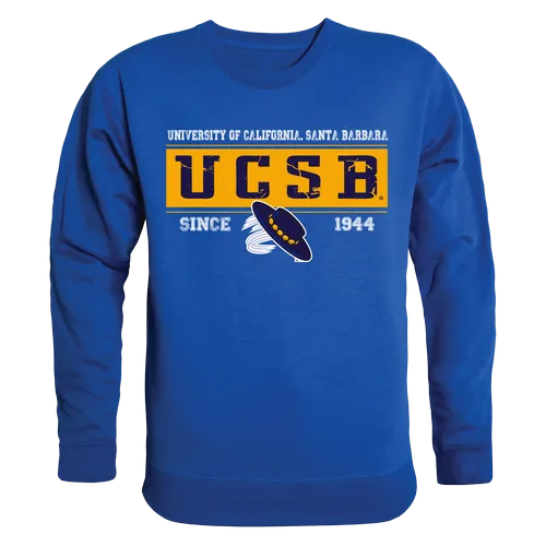 W Republic Established Crewneck Sweatshirt Uc Santa Barbara Gauchos 544-112