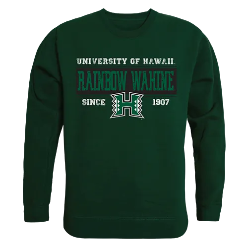 W Republic Established Crewneck Sweatshirt Hawaii Warriors 544-122