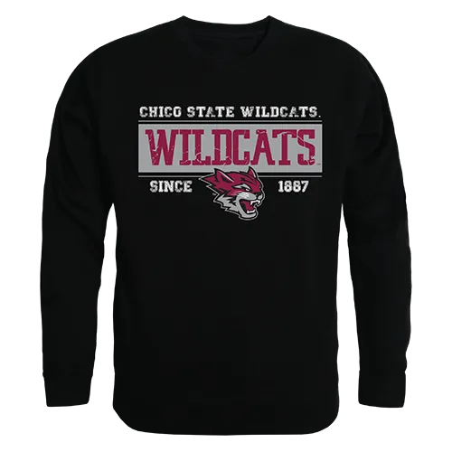 W Republic Established Crewneck Sweatshirt Cal State Chico Wildcats 544-163