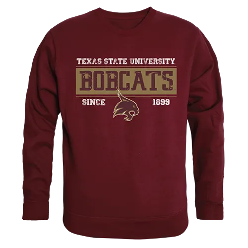 W Republic Established Crewneck Sweatshirt Texas State Bobcats 544-181