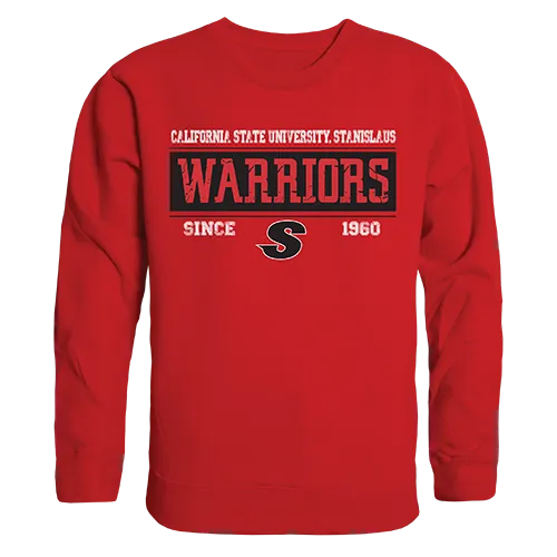 W Republic Established Crewneck Sweatshirt Cal State Stanislaus Warriors 544-208