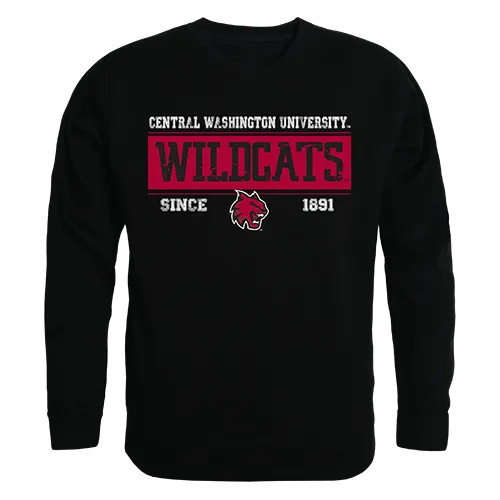 W Republic Established Crewneck Sweatshirt Central Washington Wildcats 544-213